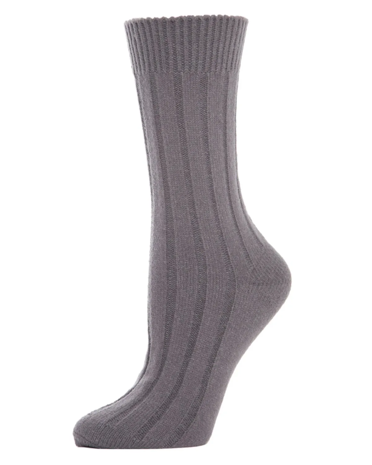 Women's Neutral Ribbed Knit Essential Boot Socks