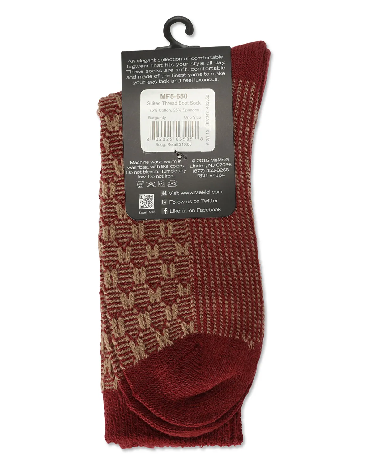 Women's Suited Threads Acrylic Knit Boot Socks